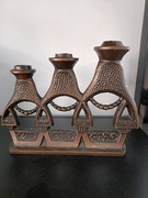 Świecznik miedziany 