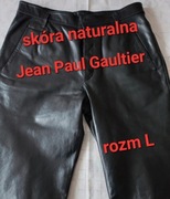 Męskie skórzane spodnie Jean Paul Gaultier rozm L