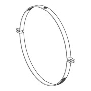 Obejma montażowa z uszczelka D560 do mocowanie rur Spiro