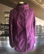 Jesienny wiosenny płaszczyk fiolet