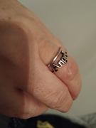 Pierścionek otwierany z napisem pr 925