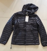 Kurtka damska pikowana przejściowa czarna  odpinany kaptur roz XL