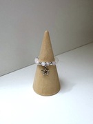 Pierścionek handmade z ametystem lawendowym i gwiazdką