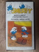 kaseta wideo VHS Smerfy Pieprzowi piraci bajki animacja sprawna