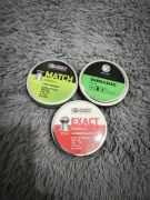 Zestaw śrutu markowego JSB, RWS 3 paczki. 