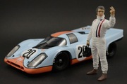 Steve McQueen racing Figurka 1:18 AUTOart Porsche