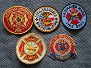 Zestaw 5 naszywka Straż  Pożarna  USA Bardzo rzadkie