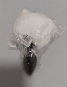 Butt plug, korek analny, króliczy ogonek, mały 