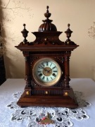 Zegar eklektyczny HAU HAC 1902 eklektyczny ciemny orzech loft