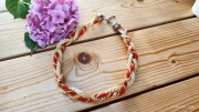 naszyjnik pleciony handmade 