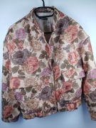 Kurtka damska kwiatowa M/L made in Italy elegancka krótka floral jacket 