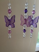 Girlanda ozdoba okienna koraliki motylki