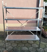 Regał gastronomiczny magazynowy ociekowy 140x50x180