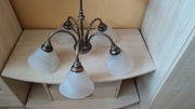 Zestaw lampa, żyrandol, dwa kinkiety stan dbd