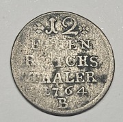 1/12 Talara z 1764 PRUSY Fryderyk II SREBRO