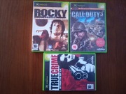 CALL OF DUTY,ROCKY, TRUE CRIME XBOX