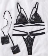Komplet bielizny sexy czarny S