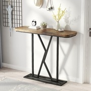 Stolik konsolowy GOLDFAN, wąski, drewniany stolik boczny