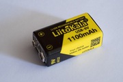 Akumulator litowo-jonowy LiitoKala 9V 1100mAh z ładowaniem USB-C