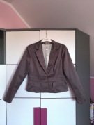 Czekoladowa marynarka damska BB, rozmiar XL (42) 