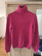 Sweter z golfem Ralph Lauren warkocz s m