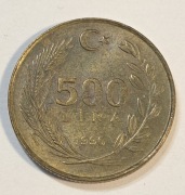 540. Moneta Turcja 500 lir 1990 rok  