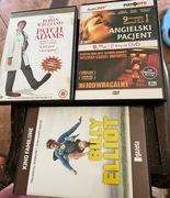 Zestaw filmów;ANGIELSKI PACJENT,PATCH ADAMS,BILLY ELLIOT-stan bdobry