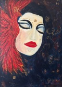 Feniks Ciszy oryginalny obraz akrylowy 50 x 70 cm ręcznie malowany