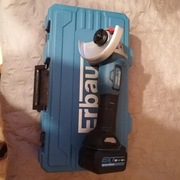 Szlifierka kątowa Erbauer 18V ZESTAW! Akumulator, ładowarka i walizka.