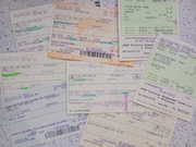 BILETY PKP ZESTAW X 8 BIAŁYSTOK MIKOŁAJKI GIŻYCKO KĘTRZYN...