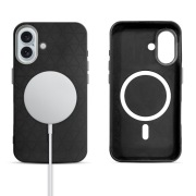 iPhone 16 Plus back Cover Black TPU+PC, Anti-Slip