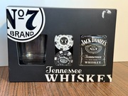 Jack Daniel’s Tennessee Whiskey – zestaw szklanka + karty do gry + 2 żetony