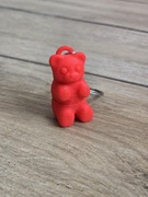 Breloczek Gummy Bear Czerwony 3d - Brelok Druk3d fidget Keychain mixGadzet 