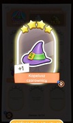 Monopoly GO zestaw 16 Naklejka Karta 4* Kapelusz czarownicy