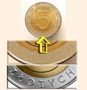 5 ZŁ 2025 [nr kat. 102] MONETA - DESTRUKT - słabo wybity napis "ZŁOTYCH"