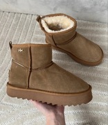 Buty Śniegowce Mexx Brązowe Zamszowe Ocieplane Z Futerkiem Jak Ugg 40