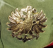 Piękny kapelusz z piórami i orłem Austria 