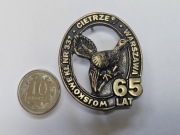 ODZNAKA ŁOWIECKA -  65 LAT  WKŁ NR 331 CIETRZEW - WARSZAWA