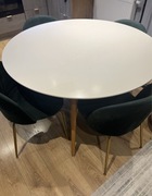 Okrągły biały stół 120 cm