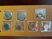 Jersey, 7 monet Elżbieta II, UNC, Zestaw:1p 2p 5p 10p 20p 50p 2 funty