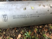 Rura DN 600 x3 mm nierdzewna, Kolana 90.