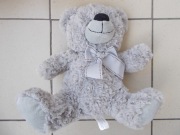 AUCHAN DUŻY MIŚ PLUSZOWY SZARY 38 / 30 cm 