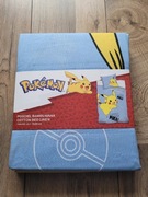 Pościel Komplet bawełna Pokemon 160 / 200 Pikachu oryginalna 100% Bawełna