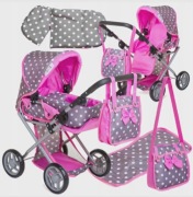 Wózek Dla Lalek 3w1 + Buteleczki