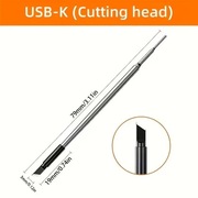 grot lutownicy USB grot 5V 1 szt Blivrig grot K GROT C210