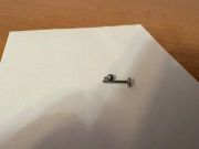 Kolczyk tytanowy kulka 2 mm