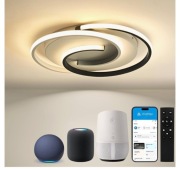 BAYHT Lampa sufitowa led z pilotem zdalnego sterowania,żyrandol 40cm