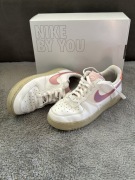 Nike air force 1 low white/pink dasmki buty
