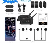 Interkom Ejeas V6 Pro PLUS x2 kask Motocykl Uchwyt Hit Prezent HJC