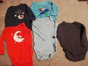 Body niemowlęce rozmiar 68 zestaw sztuk 